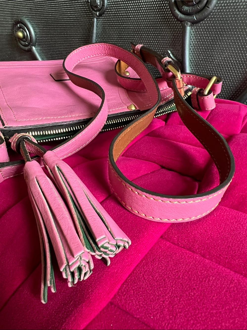 Dooney & Bourke Florentine Leather Huntington Crossbody Bag - Picture 9 of 16